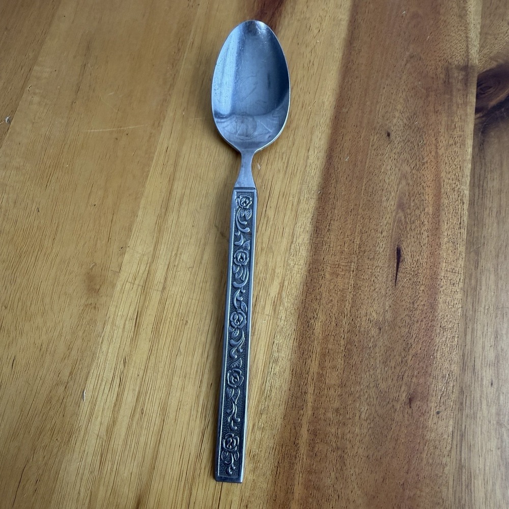 Korea National Stainless‎ Steel Castellano Floral Spoon Replacement Dining